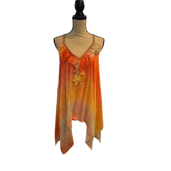 Women’s Casting Made in France Top with Rhinestone. Size Large - Picture 1 of 5